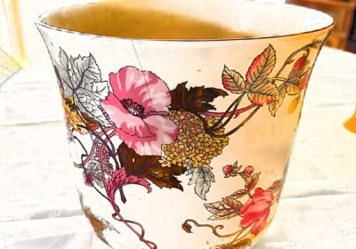 Pote de Porcelana pintado