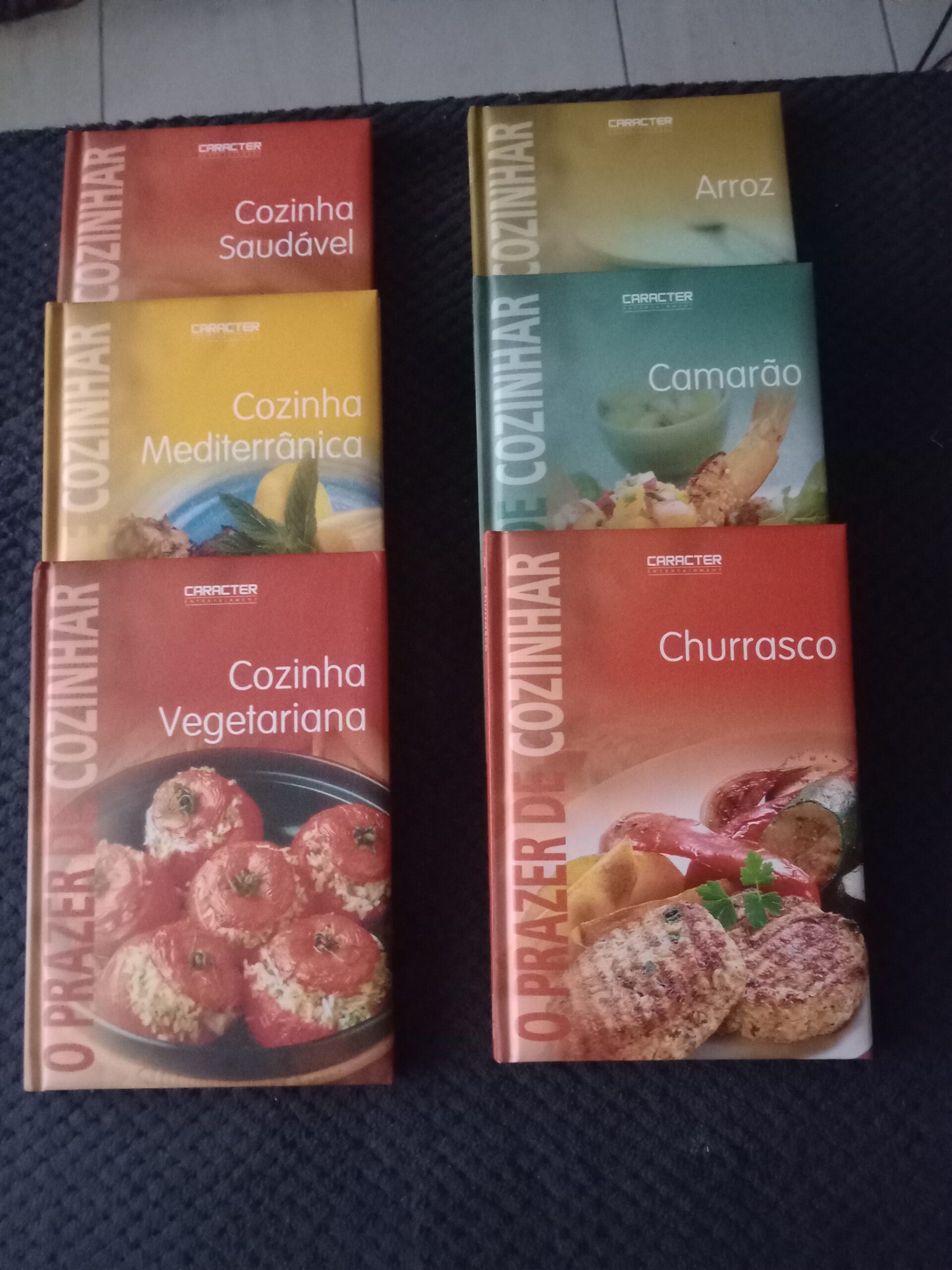 Coleção completa de 6 livros “O Prazer de Cozinhar” – 1ª Edição de Dezembro 2010