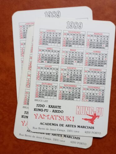 3 calendarios de bolso Bruce Lee